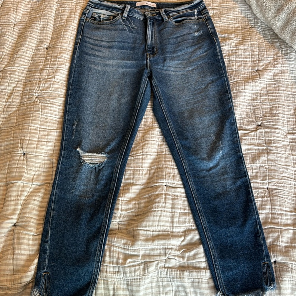 Kancan high rise skinny cropped jeans
